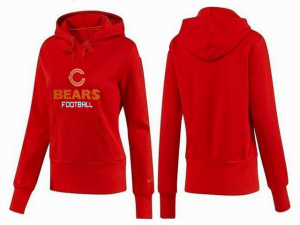 Women Chicago bears Logo Pullover Hoodie-117