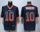 Nike Denver Broncos #10 Sanders blue Jerseys(Drift Fashion Elite)