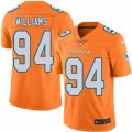 Nike Miami Dolphins #94 Mario Williams Orange Mens Stitched NFL Limited Rush Jersey