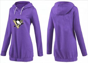 NHL Women Pittsburgh Penguins Logo Pullover Hoodie 10