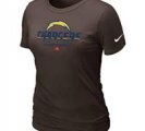 Women San Diego Charger Brown T-Shirt