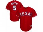 Mens Majestic Texas Rangers #5 Mike Napoli Replica Red Alternate Cool Base MLB Jersey