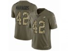 Men Nike Philadelphia Eagles #42 Chris Maragos Limited Olive Camo 2017 Salute to Service NFL Jersey