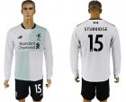 2017-18 Liverpool 15 STURRIDGE Away Long Sleeve Soccer Jersey