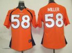 nike women nfl jerseys denver broncos #58 miller orange