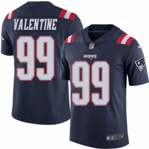 Youth Nike New England Patriots #99 Vincent Valentine Limited Navy Blue Rush NFL Jersey