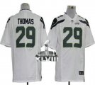 Nike Seattle Seahawks #29 Earl Thomas White Super Bowl XLVIII NFL Game Jersey