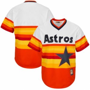 Men\'s Houston Astros Majestic Blank Orange Alternate Cool Base Cooperstown Collection Jersey