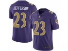 Mens Nike Baltimore Ravens #23 Tony Jefferson Limited Purple Rush NFL Jersey