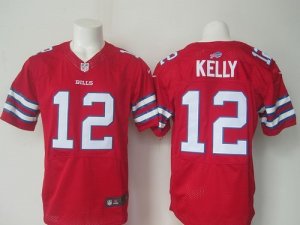 Nike Buffalo Bills #12 Jim Kelly Red Jerseys(Elite)