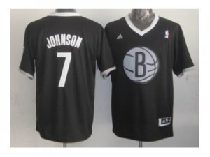 nba brooklyn nets #7 johnson black[2013 Christmas edition]