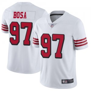 Nike 49ers #97 Nick Bosa White Youth 2019 NFL Draft First Round Pick Color Rush Vapor Untouchable Limited