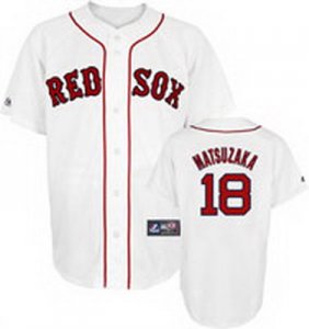 mlb Youth Boston Red Sox #18 Matsuzaka White