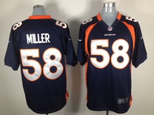 Nike denver broncos #58 miller blue Game jerseys