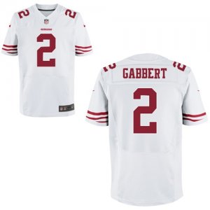 Mens NFL Kickoff-San Francisco 49ers #2 Blaine Gabbert White Elite Jersey