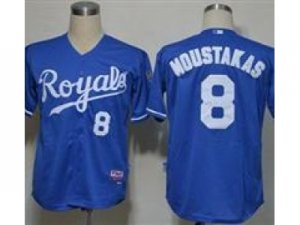 MLB Kansas City Royals #8 Moustakas Blue Jerseys