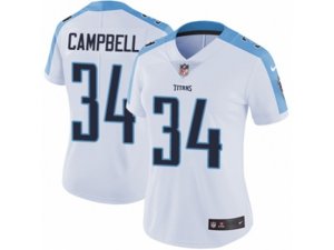 Women Nike Tennessee Titans #34 Earl Campbell Vapor Untouchable Limited White NFL Jersey