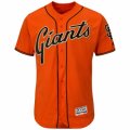 Mens San Francisco Giants Majestic Alternate Blank Orange Flex Base Authentic Collection Team Jersey