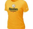 Women Pittsburgh Steelers Yellow T-Shirt