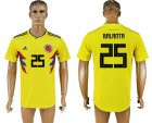 Colombia 25 BALANTA Home 2018 FIFA World Cup Thailand Soccer Jersey