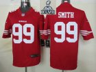 2013 Super Bowl XLVII NEW San Francisco 49ers 99 Aldon Smith Red jerseys (Limited)