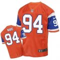 Nike Denver Broncos #94 DeMarcus Ware Orange Throwback Men Stitched NFL Elite Jersey