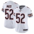 Womens Nike Chicago Bears #52 Khalil Mack White Vapor Untouchable Limited Player NFL Jersey