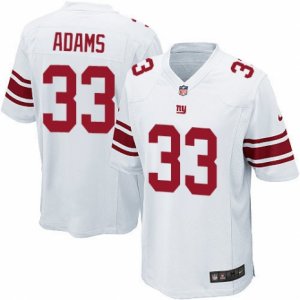 Mens Nike New York Giants #33 Andrew Adams Game White NFL Jersey