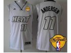 nba miami heat #11 andersen white[2013 finals]