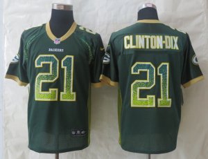 Nike Green Bay Packers #21 Clinton-Dix Green Jerseys(Drift Fashion Elite)