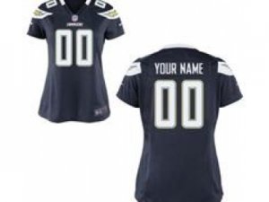 Women\'s Nike San Diego Chargers Customized Game Team D.blue Jerseys