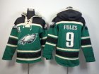 Nike jerseys Philadelphia Eagles #9 Foles Green-black[pullover hooded sweatshirt]