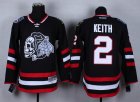 NHL Chicago Blackhawks #2 Duncan Keith Stitched black jerseys[2014 new]