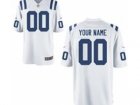 Men's Nike Indianapolis Colts Customized Game White Jerseys (S-4XL)