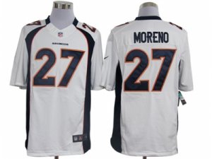 Nike NFL Denver Broncos #27 Knowshon Moreno White Jerseys(Limited)