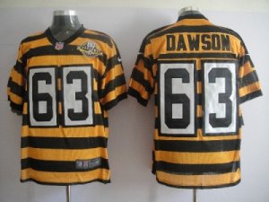 Nike pittsburgh steelers #63 dawson yellow black(team 80 anniversary)