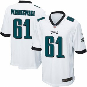 Mens Nike Philadelphia Eagles #61 Stefen Wisniewski Game White NFL Jersey