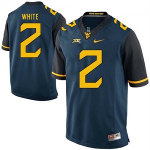 West Virginia Mountaineers #2 Ka\'Raun White Navy College Football Jersey