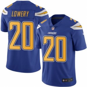 Youth Nike San Diego Chargers #20 Dwight Lowery Limited Electric Blue Rush NFL Jersey