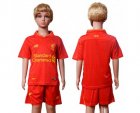 Liverpool Blank Red Home Kid Soccer Club Jersey