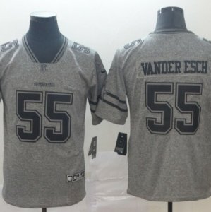 Nike Cowboys #55 Leighton Vander Esch Gray Gridiron Gray Vapor Untouchable Limited