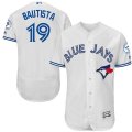 2016 Men Toronto Blue Jays #19 Jose Bautista White Flexbase Authentic Collection Player Jersey