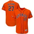 Astros #27 Jose Altuve Orange 150th Patch Flexbase Jersey