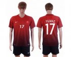 Turkey #17 Yilmaz Home Soccer Country Jersey