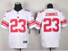 Nike New York Giants #23 Rashad Jennings white Jerseys(Elite)