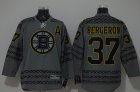 NHL Boston Bruins #37 Patrice Bergeron Charcoal Cross Check Fashion jerseys