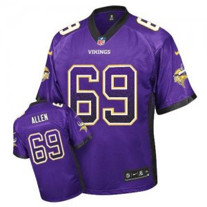 Nike Minnesota Vikings #69 Jared Allen Purple Jersey(Elite Drift Fashion)