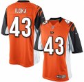 Men's Nike Cincinnati Bengals #43 George Iloka Limited Orange Alternate NFL Jersey