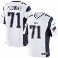 Mens Nike New England Patriots #71 Cameron Fleming Limited White NFL Jersey