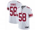 Mens Nike New York Giants #58 Carl Banks Vapor Untouchable Limited White NFL Jersey